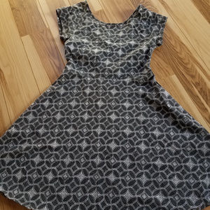 SO black and white skater dress